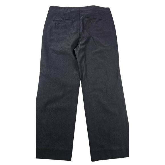 Chicos 0.5 (6) black cropped pull on pants stretch career casual comfort EUC - Picture 2 of 8